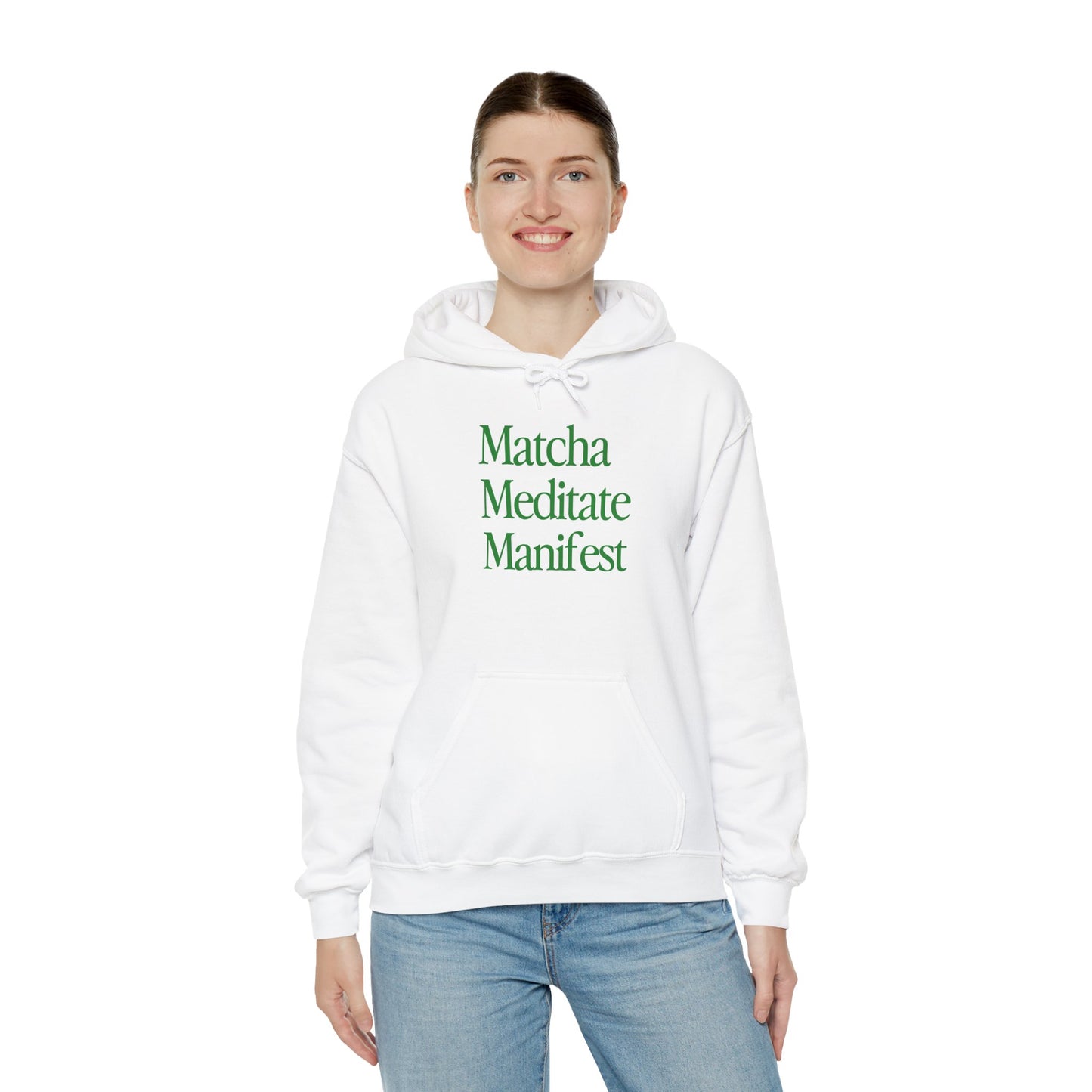 Matcha Meditate Manifest Hoodie