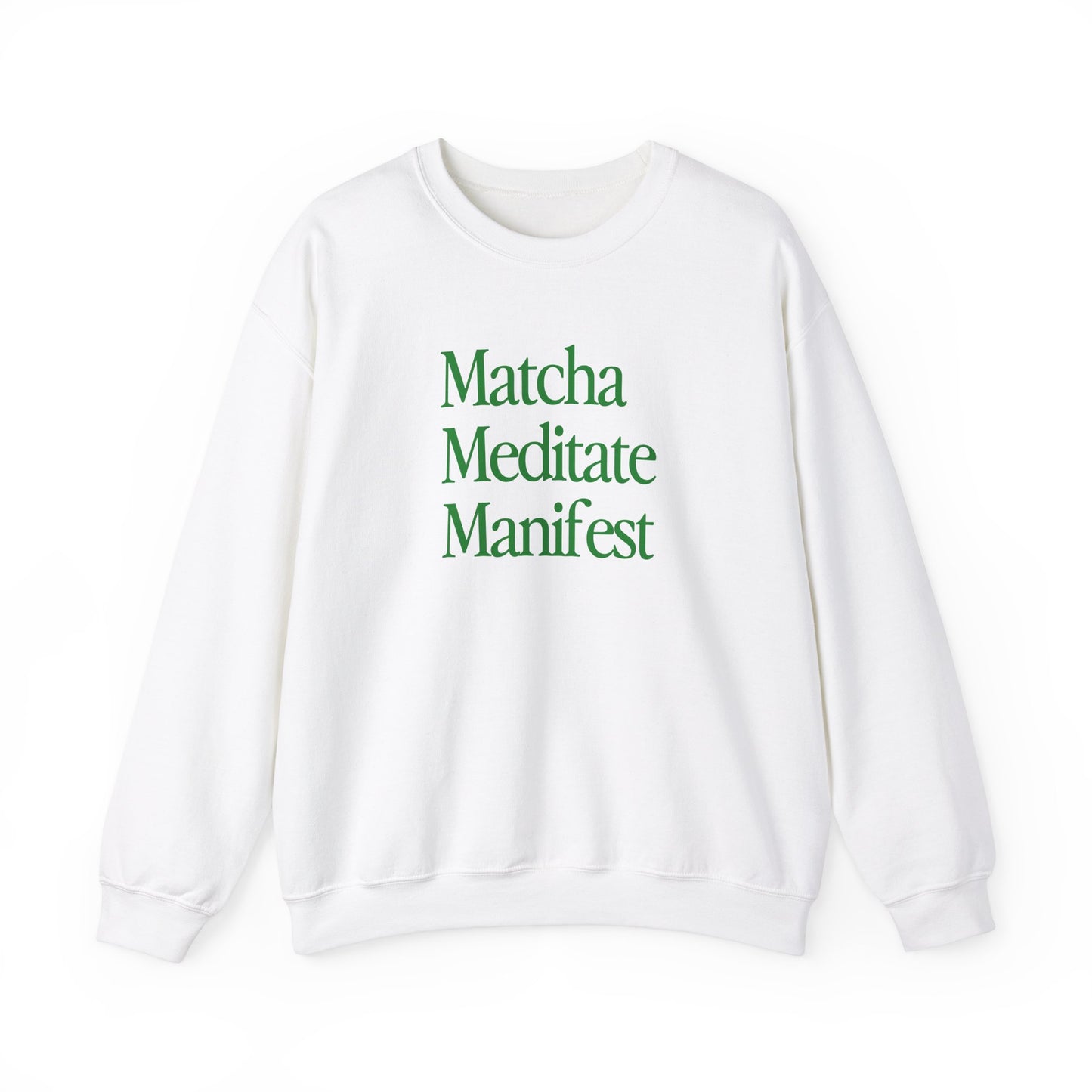 Matcha Meditate Manifest Crewneck