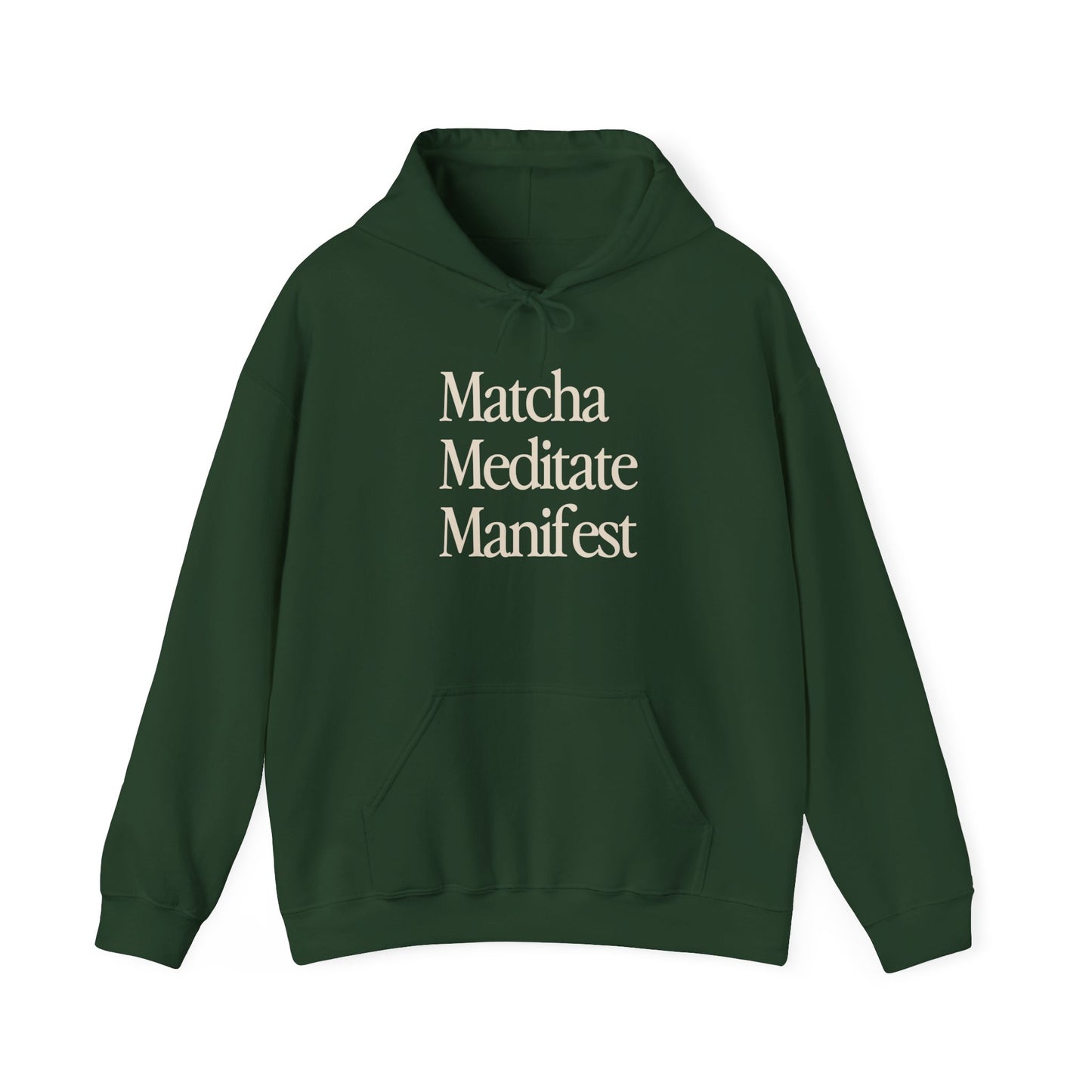 Matcha Meditate Manifest Hoodie