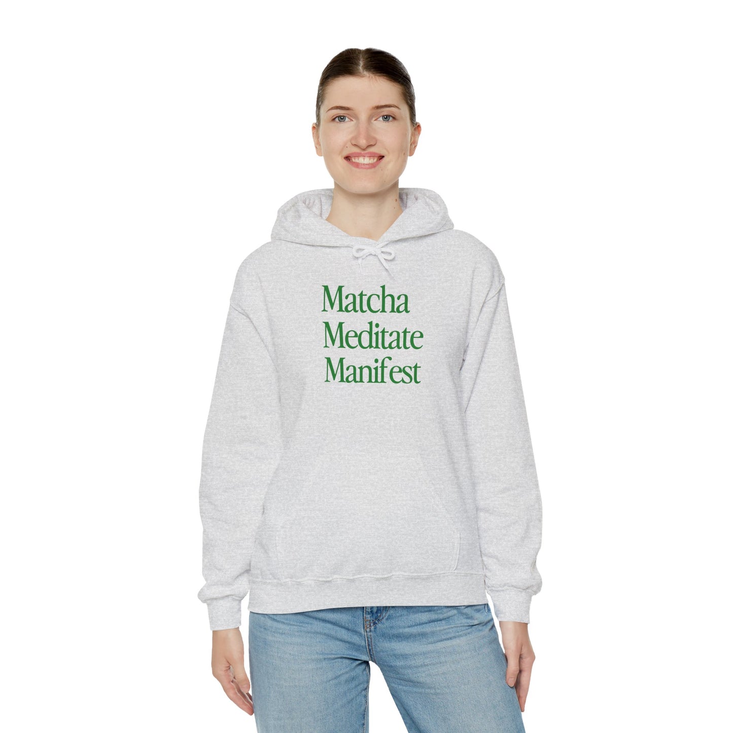 Matcha Meditate Manifest Hoodie